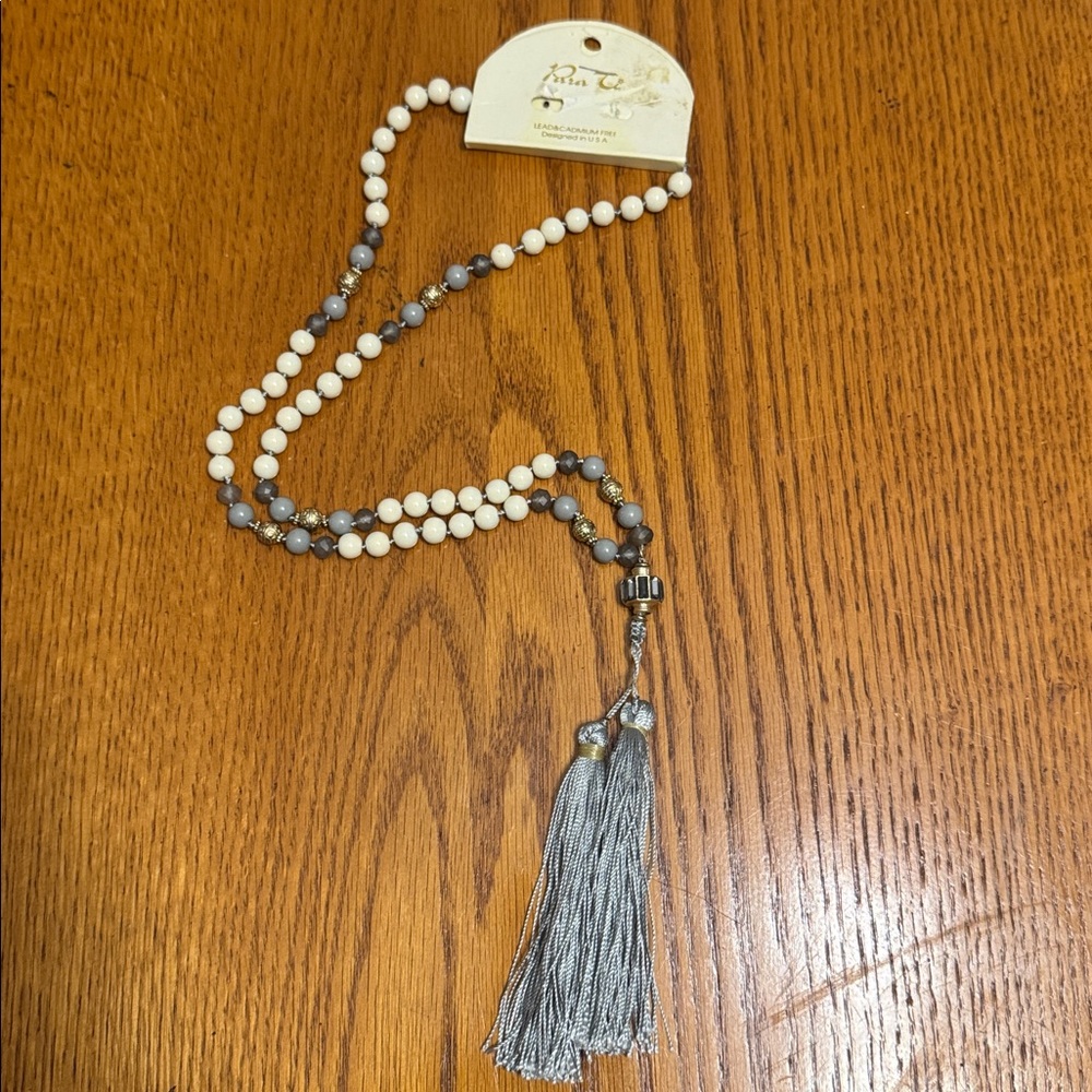 📿Beaded Necklace with Tassel📿